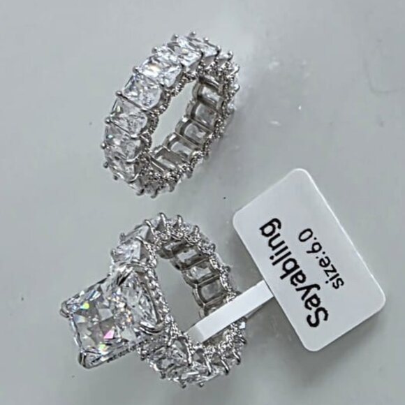 RADIANT CUT RING SET! ๐๐๐ - Picture 8 of 10